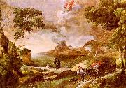 Gaspard Dughet Landscape with St.Augustine and the Mystery of the Trinity Spain oil painting artist